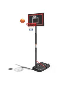 REBO Freestanding Portable Basketball Hoop with Stand Adjustable Height - Medium