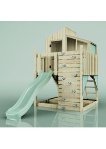 PolarPlay Kids Scandinavian Style Climbing Platform & Playhouse - Flavia Sage