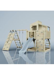 PolarPlay Kids Climbing Tower & Playhouse – Climb & Swing Runa Mist