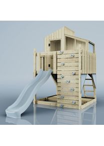 PolarPlay Kids Scandinavian Style Climbing Platform & Playhouse - Flavia Mist