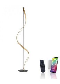 Paul Neuhaus LED Stehleuchte Q-SWING anthrazit steuerbar Smart Home, Messing Anthrazit (438-13)