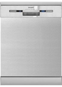 Exquisit GSP9313-030E Stangeschirrspüler, 60 cm breit, 13 Maßgedecke, 7 Programme, Startzeitverzögerung, EcoProgramm, Edelstahl