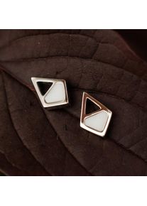 Holzkern Boucles d'oreille Femme Platine et Marbre