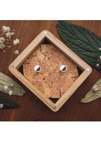 Holzkern Pendientes Mujer Plata y Madera de plomo