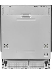 Exquisit EGSP6012-E-030E Vollintegrierter Geschirrspüler, 60 cm breit, 12 Maßgedecke, Glasprogramm, 4 Programme