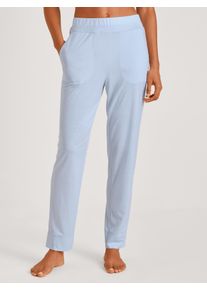 Calida Pantaloni pigiama con tasche laterali per Donna, M M, Blu, Fantastico fresco nelle notti calde