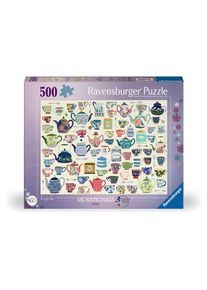 Ravensburger | Piece Jigsaw Puzzles | Time for Tea, 500pc | Puzzle Championships Adult Puzzles