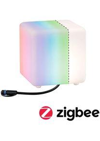 Paulmann Licht Paulmann Plug & Shine LED Lichtobjekt Smart Home Zigbee Cube IP65 RGBW+ 2,8W, weiß (94268)