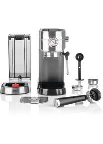 BEEM Espresso Ultimate Espresso-Siebträgermaschine, 1450 W, 1 L Wassertank, Edelstahl/schwarz