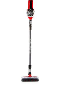 Domo DO226SV Akku Staubsauger, 25 Min Laufzeit, 0,4L Staubbehälter, grau/rot