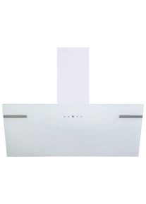 respekta CH58090WA+ A+ Kopffreihaube Sarina, 90 cm breit, 494,3 m³/h, TouchControl, 3 Leistungsstufen, Glas weiß