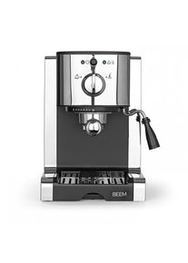BEEM Perfect Espresso Siebträgermaschine, mit Kapseleinsatz, 20bar, 1,25L, silber/schwarz (03260)
