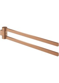 Grohe Selection Handtuchhalter, schwenkbar, 2-armig, warm sunset gebürstet (41063DL0)