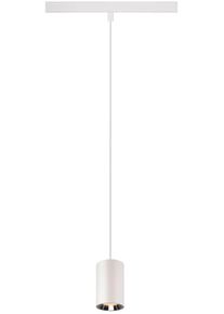SLV 48V TRACK NUMINOS XS DALI, Pendelleuchte, weiß / chrom, 8.7W, 670lm, 2700K, CRI90, 20° (1006770)