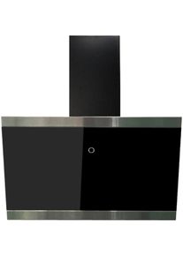 respekta Skala CH89060S A++ Kopffreihaube, 60 cm breit, Touch-Control, 9 Geschwindigkeitsstufen, Timer, Abluft und Umluft möglich, Glas schwarz