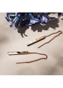 Holzkern Earrings Women Rose Gold and Marble
