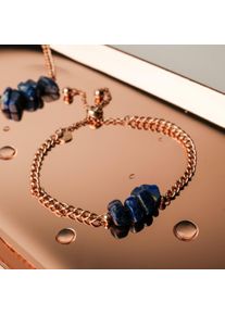 Holzkern Bracelets Women Rose Gold and Lapis Lazuli