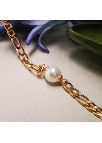 Holzkern Necklaces Women Gold and Pearl