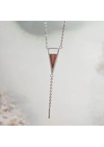 Holzkern Necklaces Women Silver and Walnut