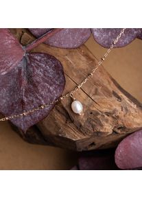 Holzkern Bracelets Women Rose Gold and White Pearl