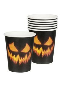 Boland 6 bicchieri di carta zucca infernale da 250 ml (10er Multipack)