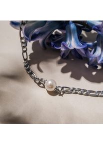 Holzkern Necklaces Women Silver and Pearl