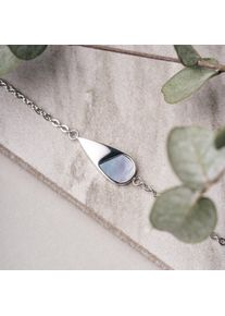 Holzkern Bracelets Women Silver and Blue Nacre