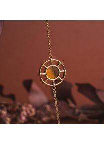 Holzkern Bracelets Women Gold and Tiger&rsquo;s Eye