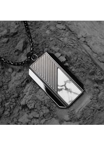 Holzkern Necklaces Men Grey and Howlite