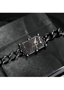 Holzkern Bracelets Men Antique Silver and Marble