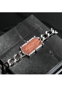 Holzkern Bracelets Men Silver and Walnut