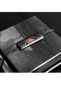 Holzkern Bracelets Men Antique Silver and Walnut