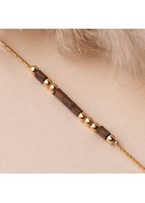 Holzkern Bracelets Women Gold and Walnut