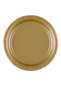 Amscan 20 assiettes en papier Classic en or 18cm