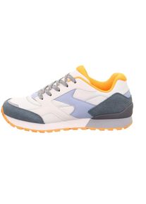 Superfit Leren sneakers "Dash" wit/oranje/donkerblauw - 46% | Maat: