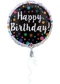 Amscan Ballon d'anniversaire confettis étincelants