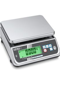 Kern, Feinwaage, Tischwaage FXN 3K-3M Edelstahl mit IP68