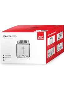 Solis Toaster Steel, Toaster, Silber