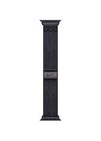 Apple Nike Sport Loop (42 mm, Nylon), Uhrenarmband, Schwarz, Blau