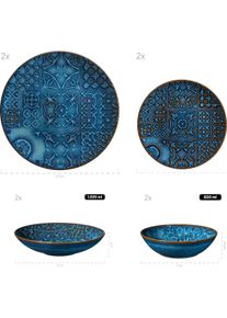 Mäser Mäser, Geschirrset, Traditional Tiles (8 Stück)