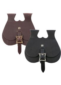 Borsa grande da rene medievale in nero o marrone