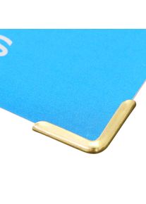100 Unidades - Esquinas para libros C 15, 15 x 15 mm, latonado, metal, dorado
