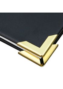 100 Unidades - Esquinas para libros PS 30, 30 x 30 mm, latonado, metal, dorado
