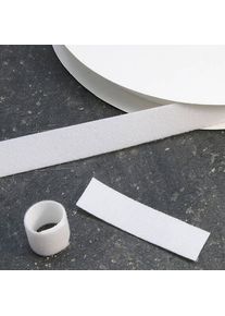 Bandas de sujeci&oacute;n por contacto a ambos lados, rollo de 25 m 25 mm | blanco, nylon|poli&eacute;ster