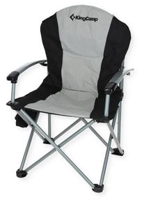 KingCamp Deluxe Faltstuhl schwarz/grau
