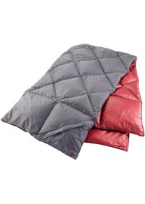 Nordisk Kiby Reisedecke, 200x140cm, rot/grau