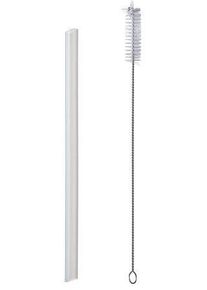 Mepal Campus Flip-up Strohhalm und Reinigungsb&uuml;rste f&uuml;r Wasserflasche, transparent