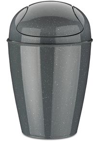 Koziol DEL S Schwingdeckeleimer, 5L, grau