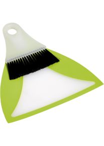 Bo-Camp Flexi Handfeger mit Kehrschaufel, limone-grün