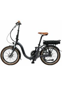 Blaupunkt Franzi E-Faltrad, 3-Gang, 20" , 36V/10,4Ah, titanium matt